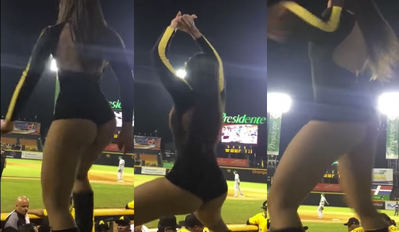 Cheerleader de partida da MLB fazendo twerking é sensacional